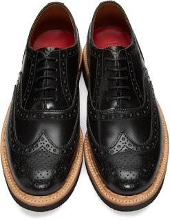 Night Broguing: Grenson Black Stanley Brogues