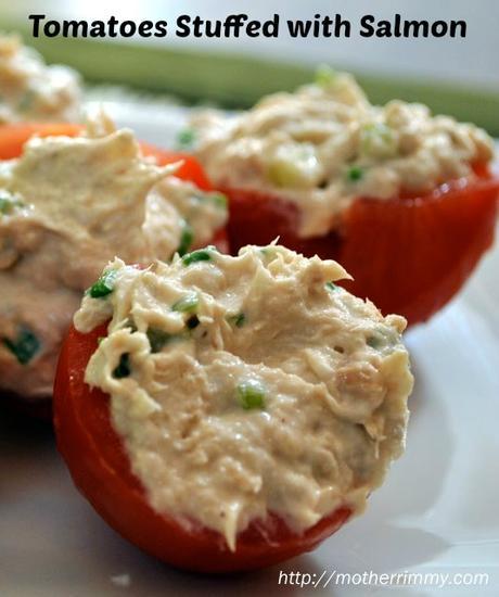 Healthy Holiday Appetizer – Tomatoes Stuffed with Chicken and Goat Cheese