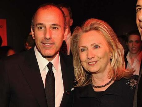 Matt Lauer & Hillary Clinton, April 24, 2012 (Photo by Larry Busacca/Getty Images)