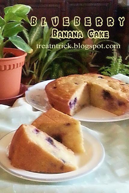 BLUEBERRY BANANA  CAKE RECIPE
