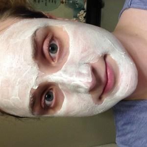 Balance Me Radiance Face Mask on face