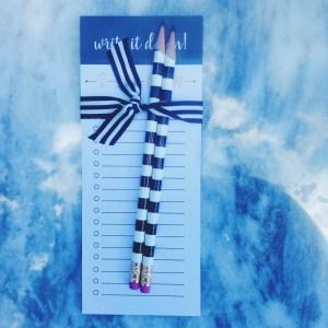 To-Do List with Striped Pencils