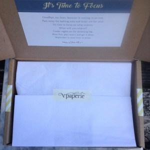 V. Paperie Box open