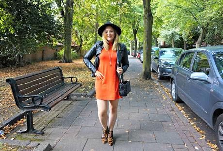 High Neck Dress and Animal Pixie Boots // Outfit // Fashion
