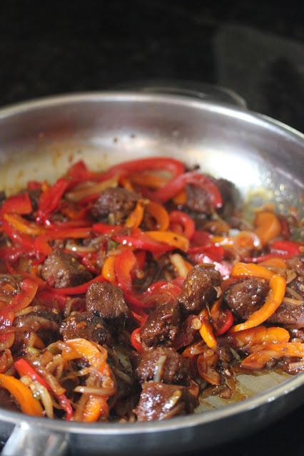 Easy Veggies, Rice, and Gardien Beefless Tips Stir Fry