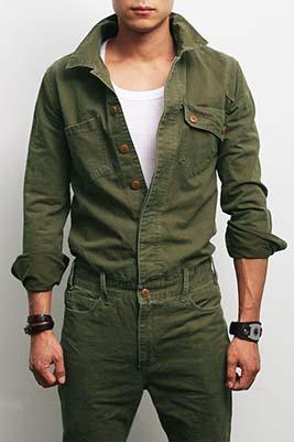 A military-inspired jumpsuit