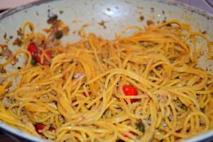 La mia ricetta di pasta e alici. My recipe pasta with anchovies.