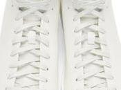 White Past Labor Day: John Elliot Leather High-Top Sneakers