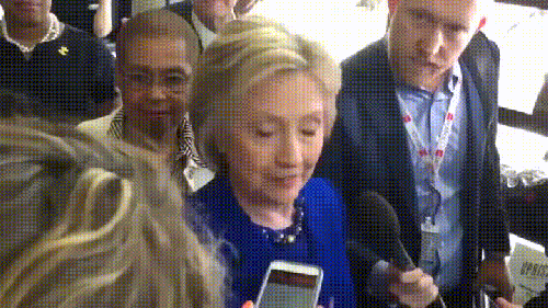 Hillary having a brain seizure