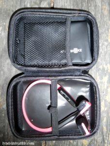 Trekz Pink Titanium Headphones and Case