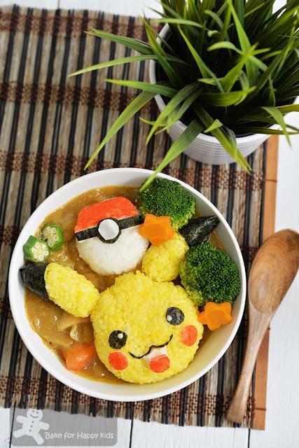 Pikachu Japanese curry rice