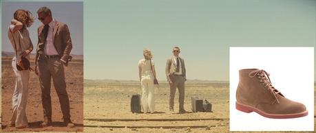 Spectre – Brown Linen-Blend Jacket in Morocco The boots don't receive much screen time during this sequence, but a behind-the-scenes shot of Seydoux and Craig reinforces that they are indeed the same J. Crew boots (inset) as he wore earlier with the Matchless jacket.