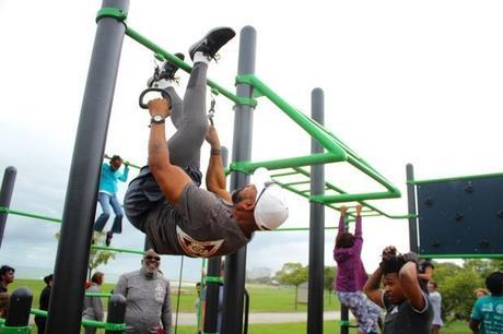 fitness playground burnham park chicago