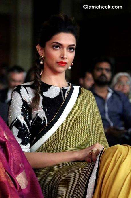 Deepika Padukone wearing saree