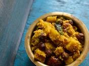 Kootu Curry Black Channa Vegetables Cooked Coconut Masala Onam Sadya Recipe