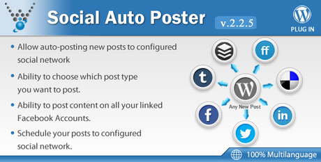Download Social Network Auto Poster WordPress Plugin Free