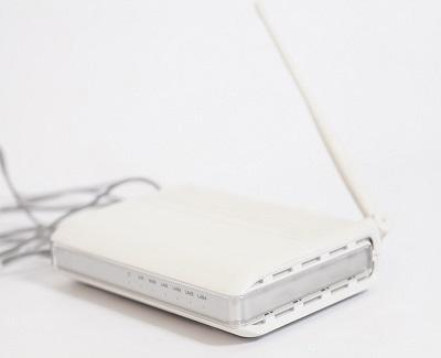 Wireless router  on white background