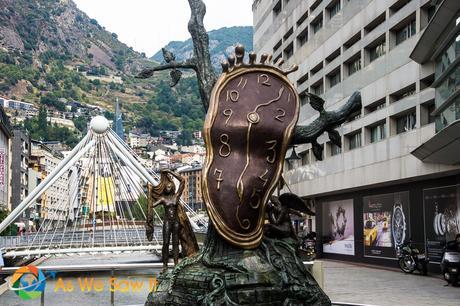 Salvador Dali sculpture 'Nobility of Time' in Andorra la Vella