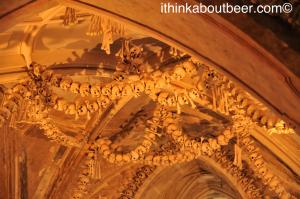 Bones and Arches in the Sedlec Ossuary/Bone Chapel in Kutna Hora