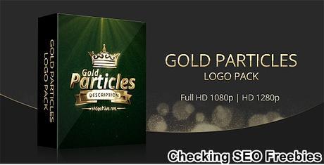 Download Gold Particles Logo Pack After Effects Project Free