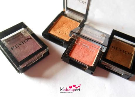 Revlon Shadow Links Eye shadows Copper, Java, Melon, Plum // Review, Swatches