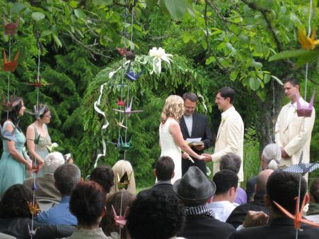 Outdoors wedding
