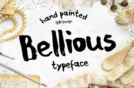 Download Bellious hand drawn typeface Font Free