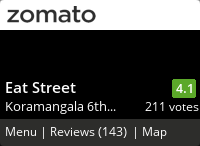 Eat Street Menu, Reviews, Photos, Location and Info - Zomato