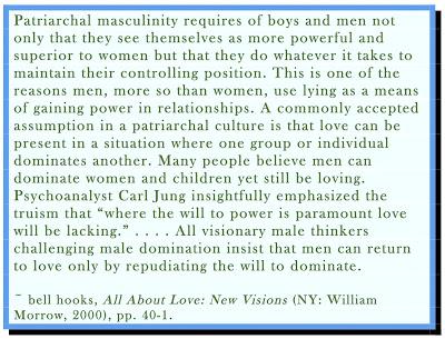 bell hooks on Patriarchal Masculinity and the Will to Dominate — Not to Love