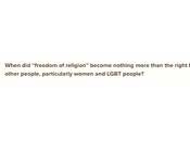 U.S. Commission Civil Rights: "Religious Liberty Never Intended Give Religion Veto Power Over Rights Liberties Others"