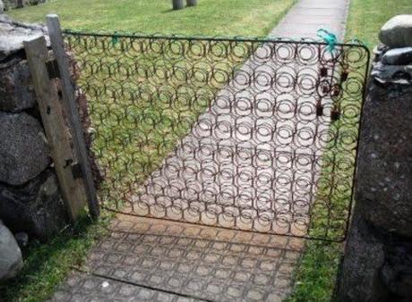 Bed Frame Used to Make a Gate