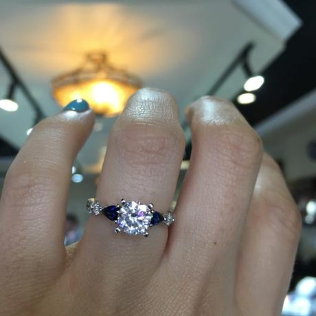 Sapphire engagement ring