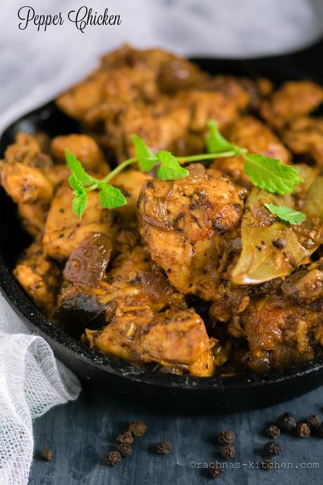 Pepper chicken Recipe | How to make black pepper chicken