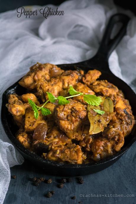 Pepper chicken Recipe | How to make black pepper chicken