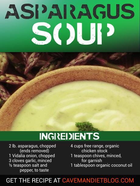 paleo soup recipes aspagaus soup image with ingredients