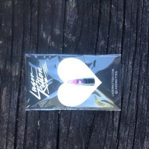 Laser Kitten Sweetheart Lipstick Pin