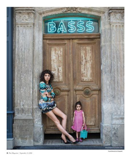 Sarah Engelland in Schiaparelli Haute Couture and Miss Macheto © Benjamin Kanarek