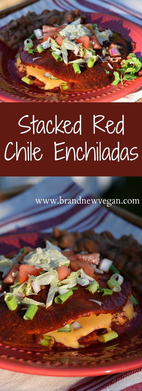 stacked-red chile enchiladas-pin