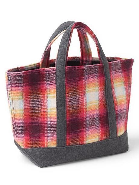 Pendleton plaid tote