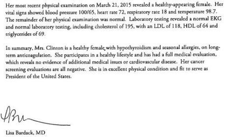 2015 Bardack summary report on Hillary Clinton's health3