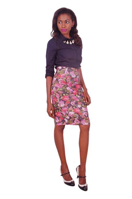 Many Ways to Style a Dark Floral Skirt
