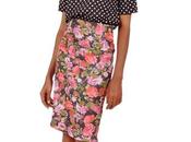 Many Ways Style Dark Floral Skirt