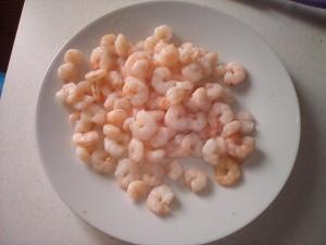 Gnocchi con polpa di granchio e gamberetti. Potato dumplings with crab meat and shrimp