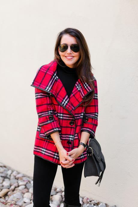 Amy Havins shares how to wear plaid this winter with pieces from Stein Mart.