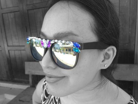 DIY Embellished Gem Sunglasses