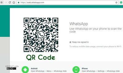 Screen-Short showing the desktop interface of Web-Whatsapp