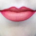 NYX Ombre Lip Duo in Peaches & Cream on lips