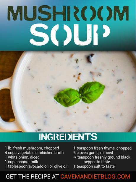 paleo soup recipes paleo mushroom soup ingredient images