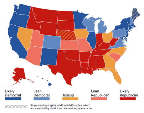 Four UpDated Electoral College Projections For 2016