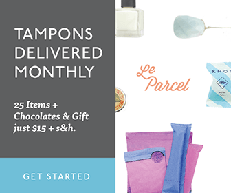 Le Parcel Tampons Delivered Monthly
